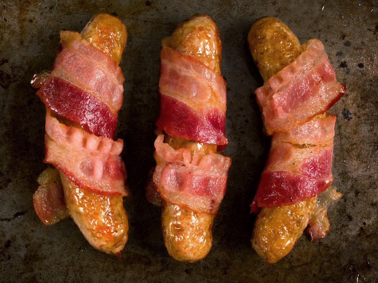 Bacon Wrapped Sausages