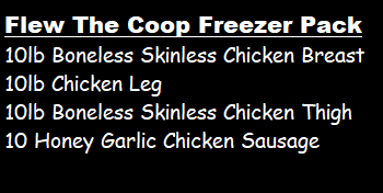 Flew The Coop Freezer Package