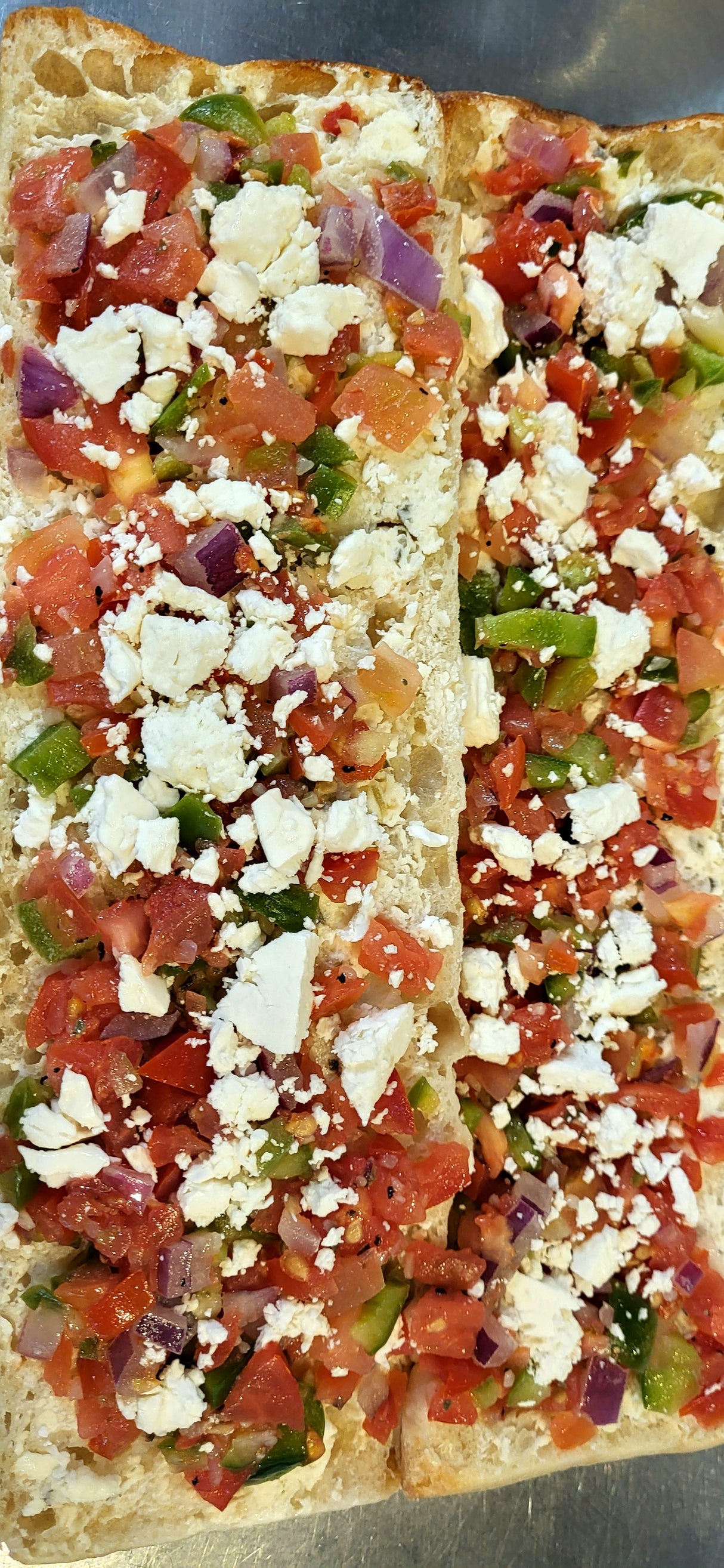 Feta Bruschetta Garlic Bread