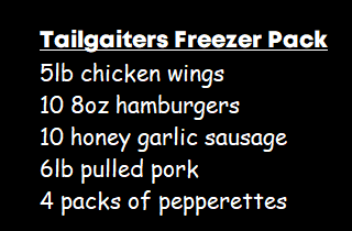 Tailgaters Freezer Package